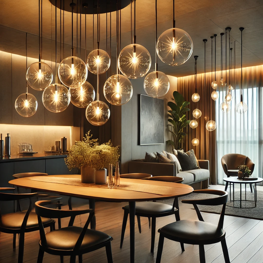 06 - Dimmable Bubble Lights Ideas For Dining Room Versatility