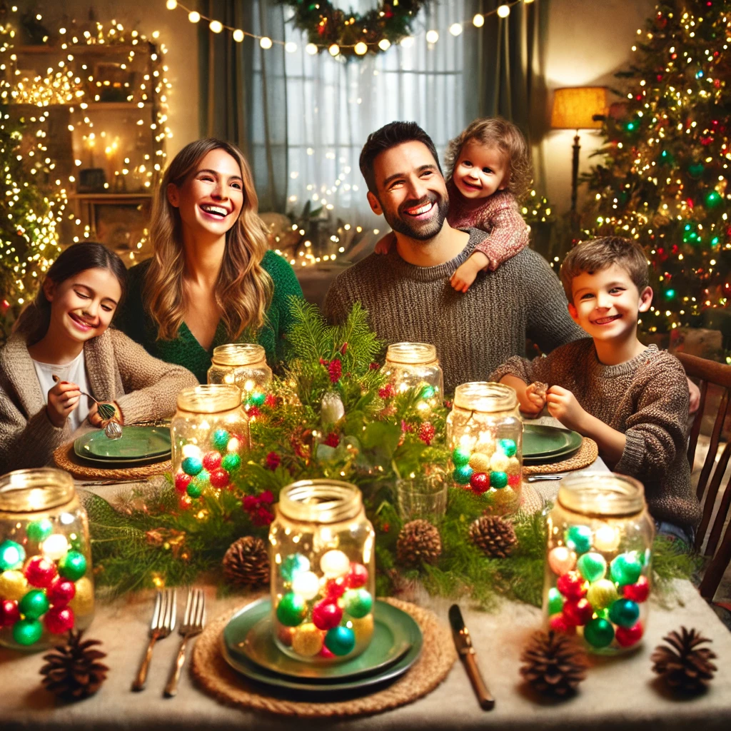 Illuminating Christmas With Christmas Dinner Table - 06