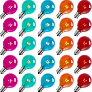 Vintage Globe Replacement Light Bulb for Christmas Lights multicolor