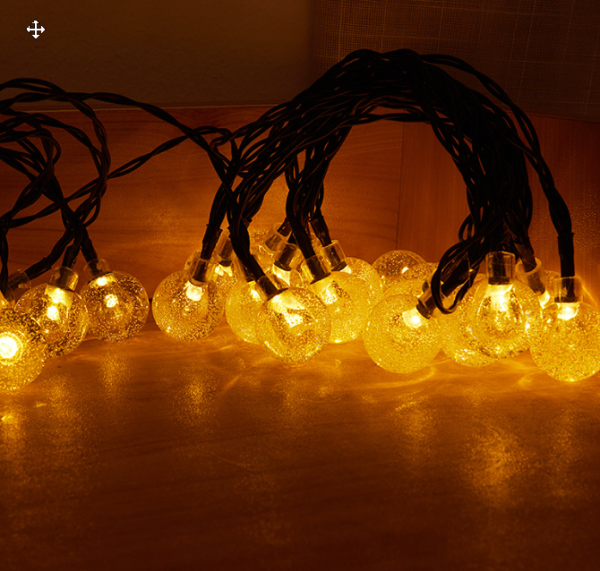 Waterproof Solar Powered String Lights for Outdoor and Indoor Spaces