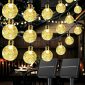 Waterproof Solar String Lights for Outdoor Warm Light